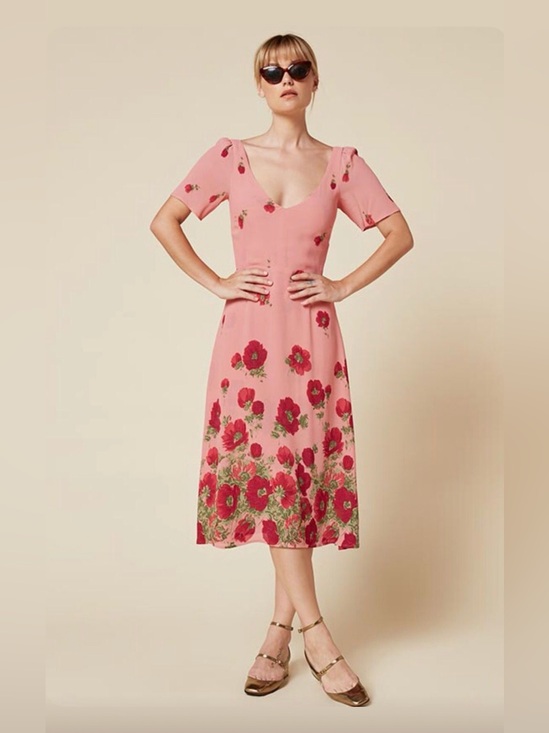 Reformation Dresses & Skirts - RARE Reformation Ophelia midi dress, sz 0 (see notes)